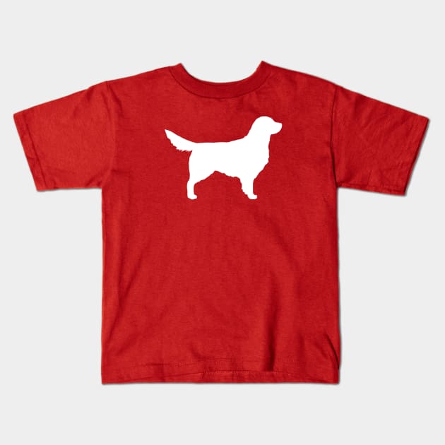 Golden Retriever Silhouette Kids T-Shirt by Coffee Squirrel